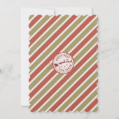 Carte de lettre de lutin "Je suis de retour" Carte (Dos)