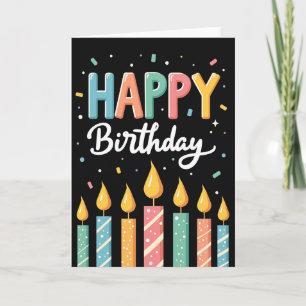 Carte de lettre pastel pour anniversaire doux
