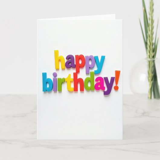 Carte de lettres 3D joyeuses (Devant)