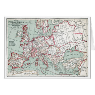 CARTE De l'EUROPE, 12ème siècle