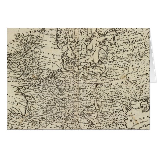 Carte de l'Europe 3 (Devant horizontal)