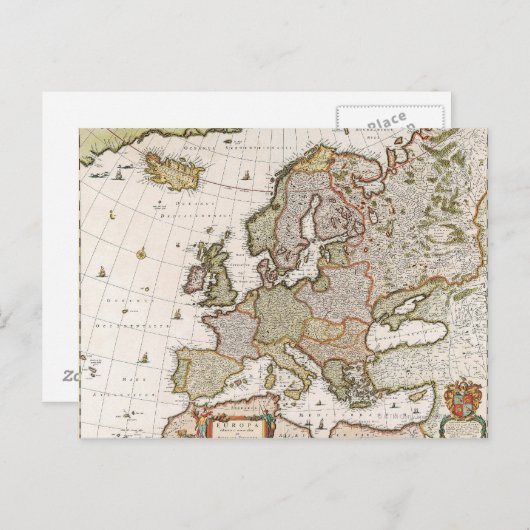 Carte de l'Europe 4 (Devant / Derrière)