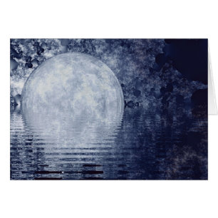 Carte de lever de la lune de manière laiteuse