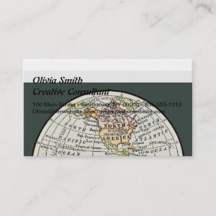 Carte de l'hémisphère occidental Globe Travel