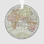 Carte de l'hémisphère oriental Globe Travel Art (dos)
