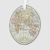 Carte de l'hémisphère oriental Globe Travel Art (devant)