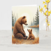 Carte de l'heure dorée pour les papas (Fleur jaune)