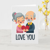 Carte de l'histoire d'amour durable (Fleur jaune)
