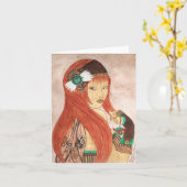 Carte de libellule de Steampunk (Fleur jaune)
