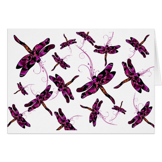 Carte de libellules Whimsical (Devant horizontal)