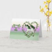 Carte de licorne de Patricks de saint (Fleur jaune)