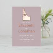 Carte de l'Idaho Destination Mariage Économisez La (Debout devant)