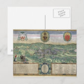 Carte de Liege, de 'Civitates Orbis Terrarum' par  (Devant / Derrière)