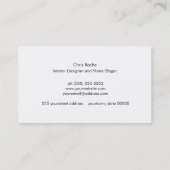 Carte de liège en cuivre design élégant (Dos)