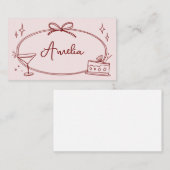 Carte de lieu d'anniversaire personnalisée (Devant / Derrière)