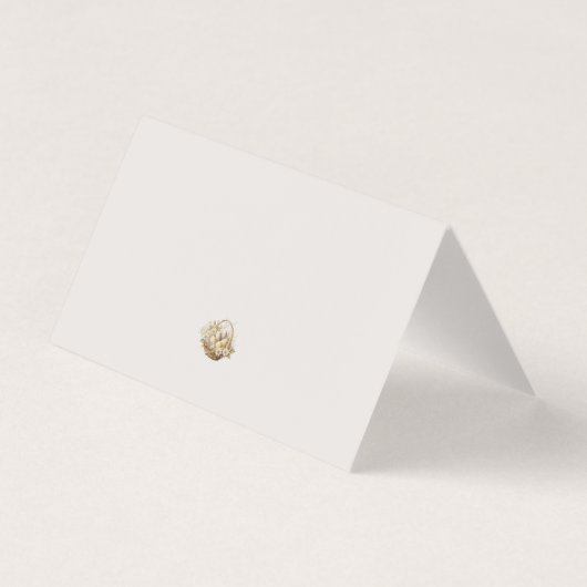 Carte de lieu de lapin de Pâques modifiable (Back)