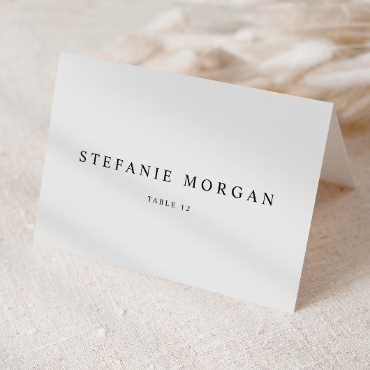 Carte de lieu de mariage à typographie classique n