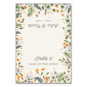 Carte de lieu de mariage aux jonquilles botaniques (Par défaut)