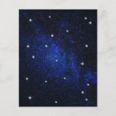 Carte de lieu de mariage céleste - Nom de l'invité (Dos)