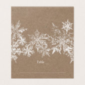 Carte de lieu de mariage hivernal White & Kraft Sn (Extérieur déplié)