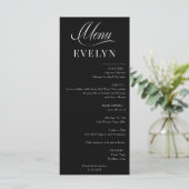 Carte de lieu de nom | Menu Mariage (Debout devant)