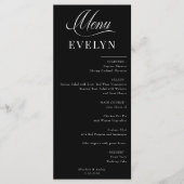 Carte de lieu de nom | Menu Mariage (Devant)