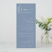 Carte de lieu de nom | Menu | Menus Mariages simpl (Debout devant)