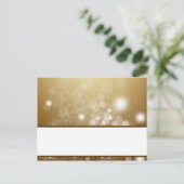 Carte de lieu écrite Blur de cuivre de Noël (Debout devant)