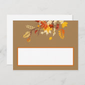 Carte de lieu écrite Feuilles de succursale d'auto (Devant / Derrière)