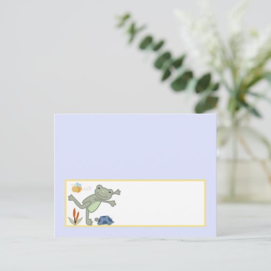 Carte de lieu écrite Leap Frog Turtle Bee Dragonfl (Debout devant)