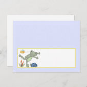 Carte de lieu écrite Leap Frog Turtle Bee Dragonfl (Devant / Derrière)