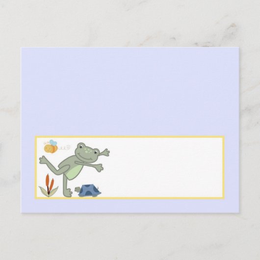 Carte de lieu écrite Leap Frog Turtle Bee Dragonfl (Devant)