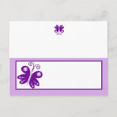 Carte de lieu inscriptible Purple Spring Time Butt (Devant)