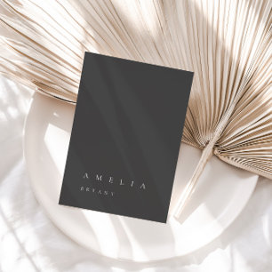 Carte de lieu minimaliste Dusty Grey