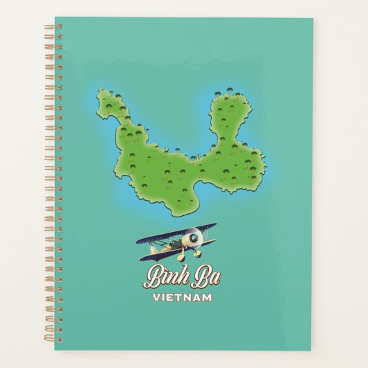 Carte de l'île de Bình Ba Vietnam (Devant)
