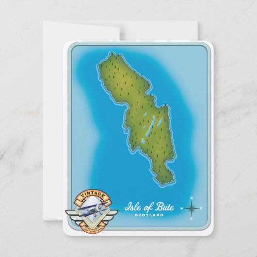 Carte de l'île de Bute (Devant)