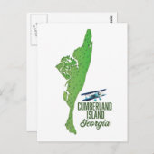 Carte de l'île de Cumberland (Devant / Derrière)