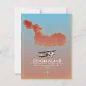 carte de l'île de Devon, Canada (Dos)