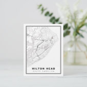 Carte de l'île de Hilton Head (Debout devant)