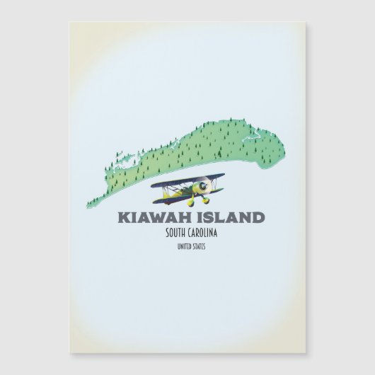 Carte de l'île de Kiawah Caroline du Sud États-Uni (Devant)