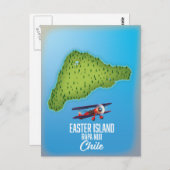 Carte de l'île de Pâques (Devant / Derrière)