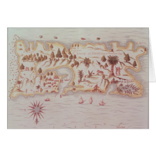Carte de l'île de Porto Rico, 1599
