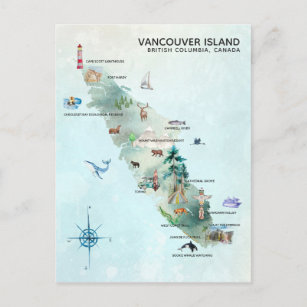 Carte de l'île de Vancouver