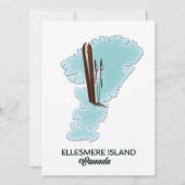 Carte de l'île d'Ellesmere Canada (Dos)