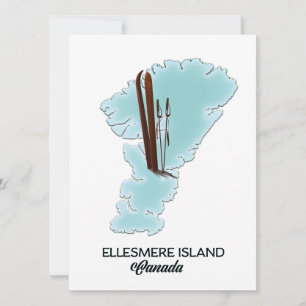 Carte de l'île d'Ellesmere Canada