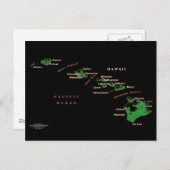 Carte de l'île d'Hawaii (Devant / Derrière)
