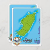 Carte de l'île d'Iona (Devant / Derrière)