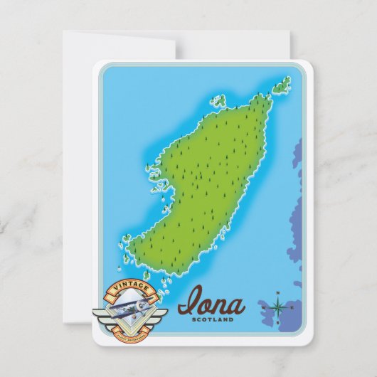 Carte de l'île d'Iona (Devant)