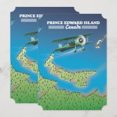 Carte de l'Île-du-Prince-Édouard, Canada. (Devant / Derrière)