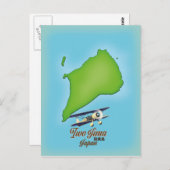 Carte de l'île Iwo Jima Japon (Devant / Derrière)